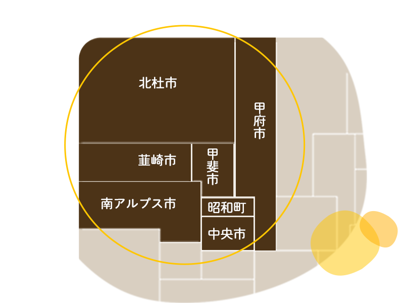 地図：対応エリア