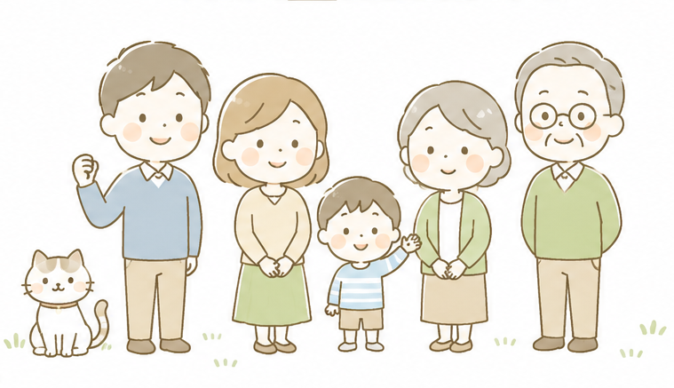 イラスト：家族のイメージ